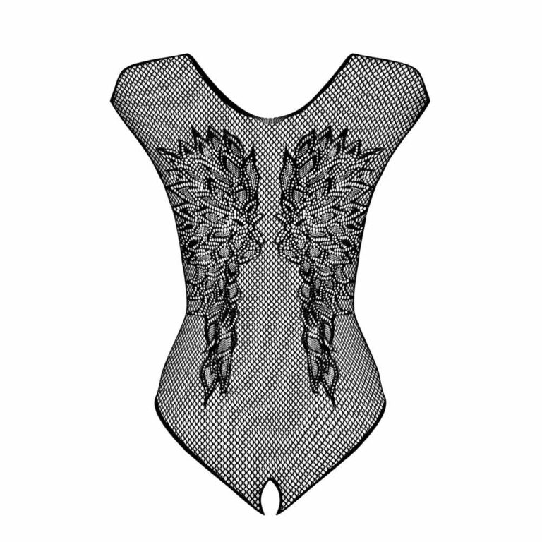 OBSESSIVE F204 BODYSTOCKING BLACK PATTERNED 50005-4