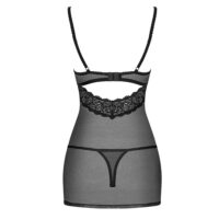 Obsessive Betina Sort Chemise og G-streng