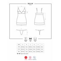 Obsessive Bianca Chemise og G-Streng hvid