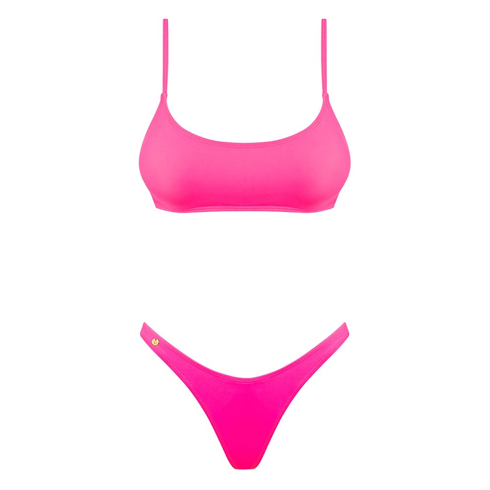 Se Obsessive Mexico Beach Bikini Neon-Pink - L hos Lovelii.dk