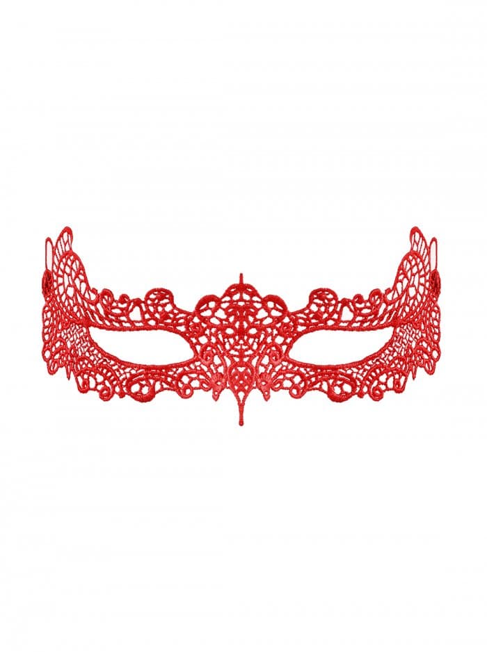 Se Obsessive maske med smukke detaljer One-size - Rød hos Lovelii.dk