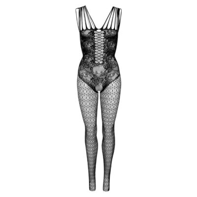 Daring Hex and Lace Bundløs Catsuit